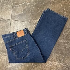 Vintage Levi's Lot 501 XX Mens Jeans Size 46x28 Blue Dark Wash Button Fly Denim